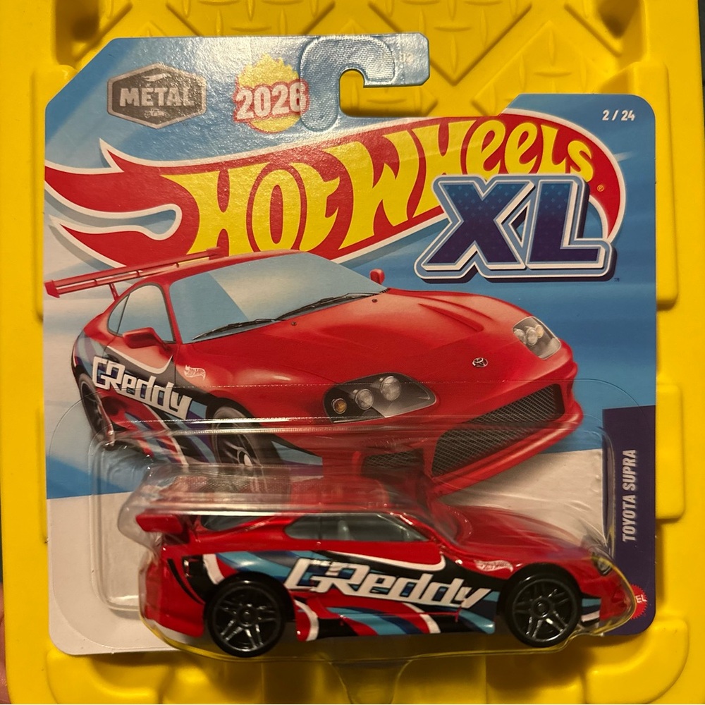 Hot Wheels XL Red Toyota Supra